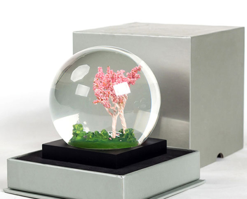 雪花球的高档礼盒包装